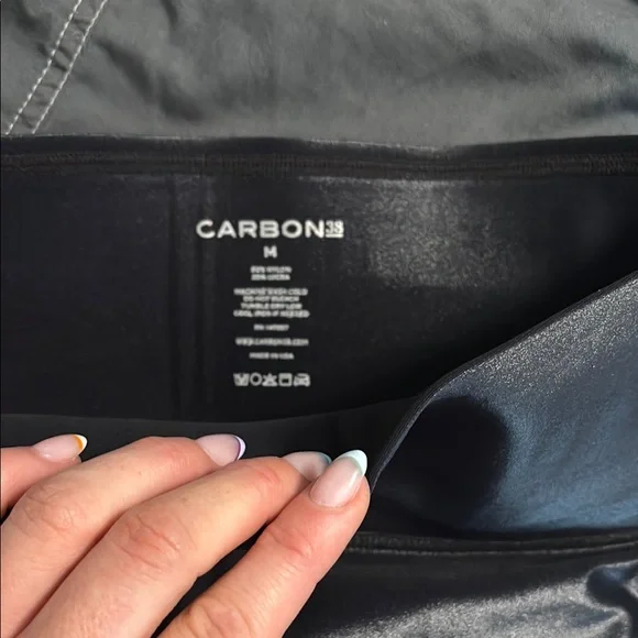 Black Faux Leather Leggings - Picture 2 of 4